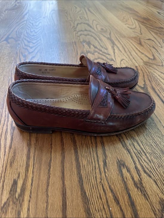 Allen Edmonds Brown Leather Tassel Loafers main image 7